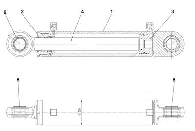 Oscillation lock cylinder 9900230GR