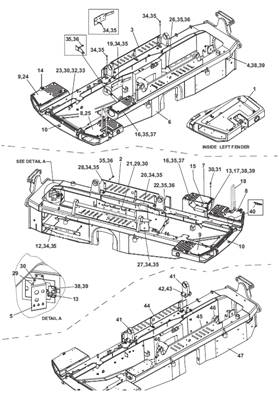 Front frame, assembly 9902890S2