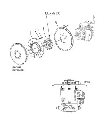 Transmission pump, assembly 9903096