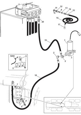 Hydraulic and fuel filling pump, assembly 9991010