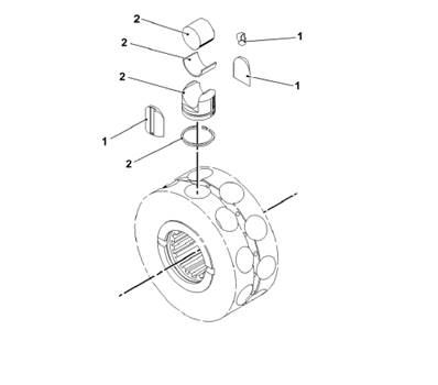 Rear advancement motor, piston 9991459