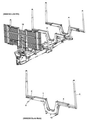 Hydraulic cradles, assembly 9991944