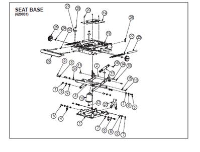 Seat 7000 MEDIUM, assembly 9992146