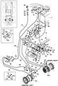 Rear drive motor, hydraulic lines 9992280S2