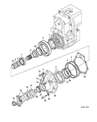 Gear box, assembly 9992521S2