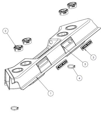 7000 seat, armrests 9992595