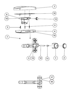 3000 seat, armrests 9992861