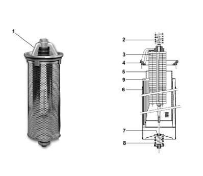 Hydraulic tank, filtration 99929123