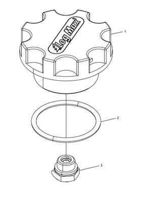 Filling cap, red LM017326