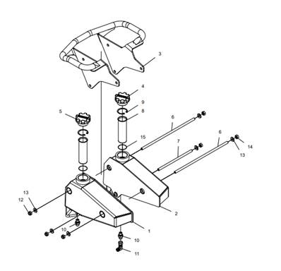 Color tank, assembly LM018625