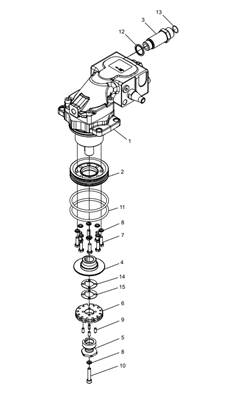 Saw motor True-Cut, assembly LM018709