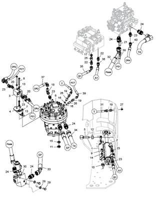 Hydraulics saw unit 318 F11-19 LM034555