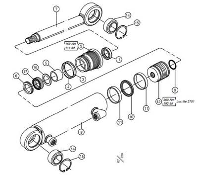 Hydraulic cylinder 50/32 LM999109