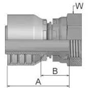 Crimp fitting Parker BSP 3/8 - Series 48 1EA48-6-6