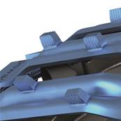 Pair of tracks bluetrack perfekt 26mm 2x2 for 750/55 Pewag 496612X2