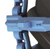 Pair of tracks bluetrack perfekt 26mm 1x1 for 600/50 Pewag 762581X1