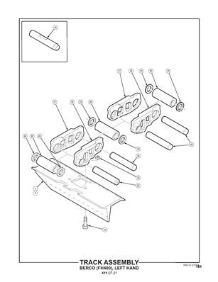 Track Assembly, Berco (FH400), Left Hand 4110721