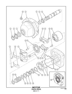 Motor, Track Drive 50502171S3