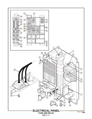 Electrical Panel, Fuse and Relay 60522132S2