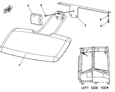 Window sun visors, assembly 7011029