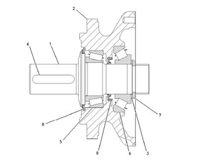 Turret rotation motor, rotation 7013339