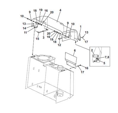 Fuel tank protection, mounting 9902883