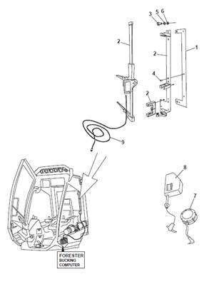 Electronic compass, mounting 9991107