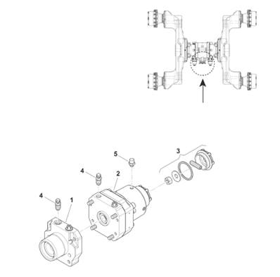 Bogie, brake cylinder 9991292