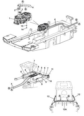 Steering, hydraulic lines 9991318
