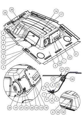 Roof assembly 9991379