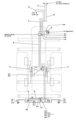 Rear frame harness, assembly 9991624