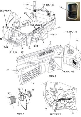 Cabin insulation, assembly 9991781