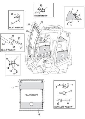 Window sun visors, assembly 9991799