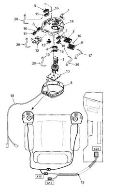 Left joystick console, assembly 9991864