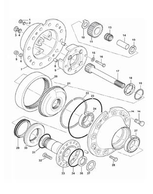 Bogie, reducer 9991953