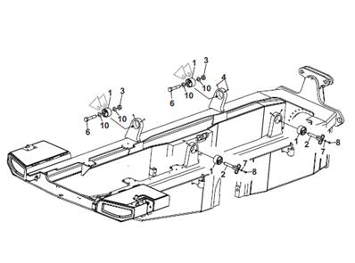 Cab support, mounting 9991990