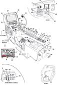 Cab side console, assembly 9992096S2