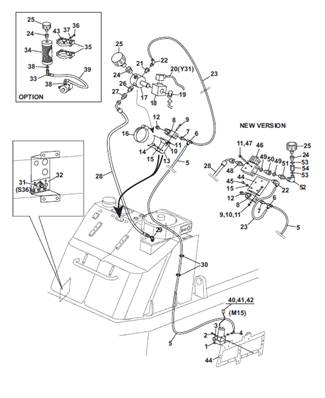 Hydraulic vacuum pump, assembly 9992640S2