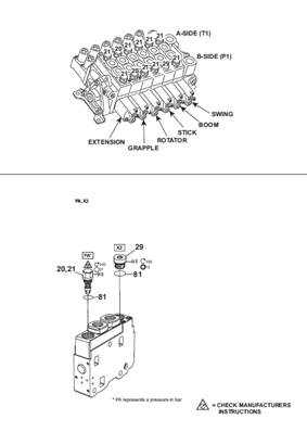 Crane distributor K170, assembly 99929223