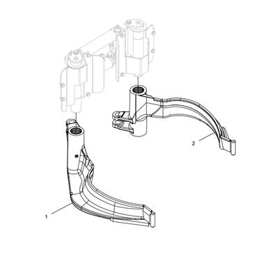 Left and right delimbing knifes, processor LM043529