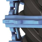 Pair of tracks bluetrack perfekt 26mm 2x2 for 780/50 Pewag 764382X2