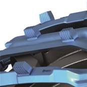 Pair of tracks bluetrack perfekt 26mm 1x1 for 710/45 Pewag 766351X1