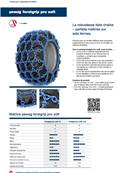 Pair of triple diamond chains Forstgrip Pro Soft 12,5mm Pewag 93730