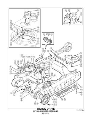 Track Drive, R7163L-N Undercarriage 40123141S5