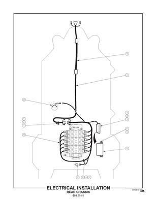 Electrical Installation, Rear Chassis 6033901