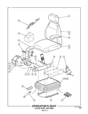 Operator's Seat, Ultra Seat, Air Ride 7060391