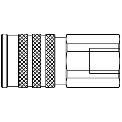 Female anti-pollution coupler G3/4 ISO G Parker FEM-751-12FB