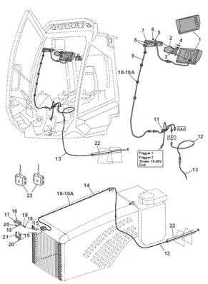 Reversing camera, mounting 7034405