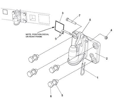 Trailer hitch, assembly 9991102