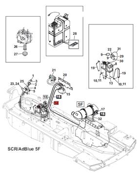 AdBlue engine stage 5, assembly 9991276S2